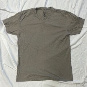 Gray Short Sleeve Crew Neck Tee